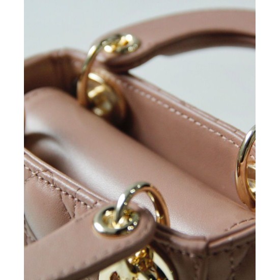 Replica Christian Dior Micro Lady Dior Bag Apricot
