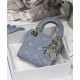 Fake Christian Dior Micro Lady Dior Bag Blue Replica