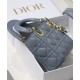 Fake Christian Dior Micro Lady Dior Bag Blue Replica
