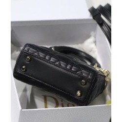 Replica Christian Dior Micro Lady Dior Bag Black