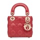 Fake Christian Dior Micro Lady Dior Bag Red Replica