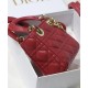 Fake Christian Dior Micro Lady Dior Bag Red Replica