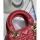Fake Christian Dior Micro Lady Dior Bag Red Replica