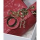 Fake Christian Dior Micro Lady Dior Bag Red Replica