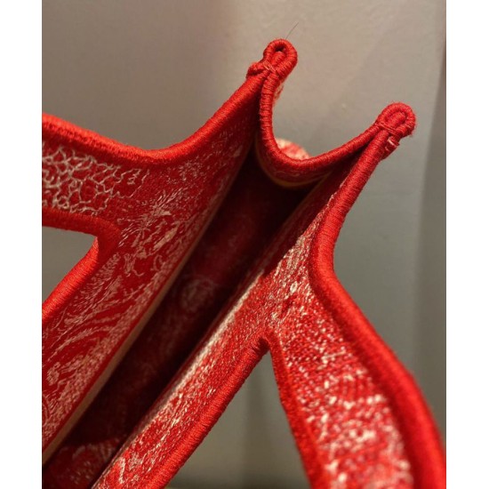 Fake Christian Dior Mini Dior Book Tote Red Replica