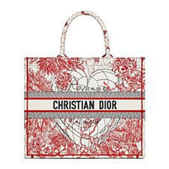 Fake Christian Dior Dioramour Dior Book Tote Red Replica