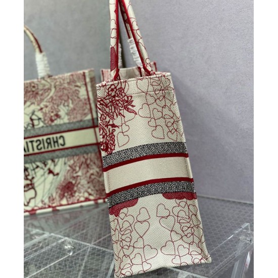 Fake Christian Dior Dioramour Dior Book Tote Red Replica