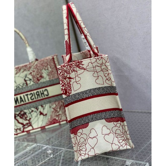 Replica Christian Dior Small Dior Book Tote Red
