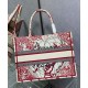 Replica Christian Dior Small Dior Book Tote Red