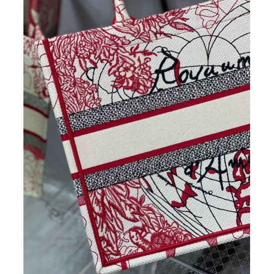Replica Christian Dior Small Dior Book Tote Red