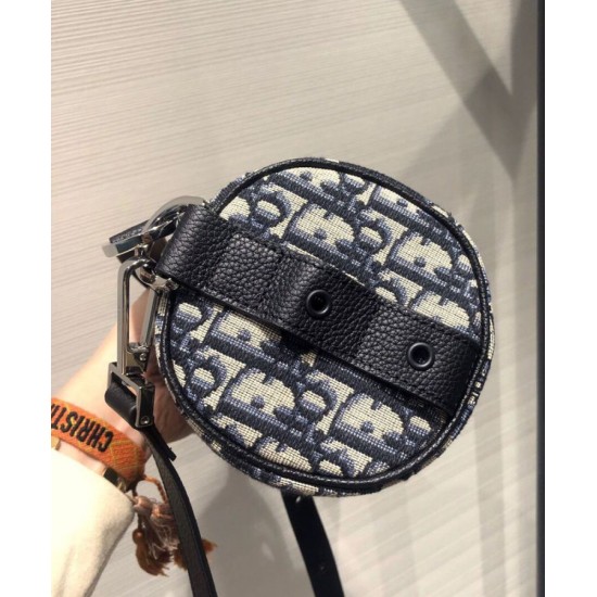 Fake Christian Dior Mini Roller Messenger Bag Dark Blue Replica