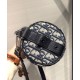 Fake Christian Dior Mini Roller Messenger Bag Dark Blue Replica