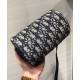 Fake Christian Dior Mini Roller Messenger Bag Dark Blue Replica