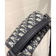Fake Christian Dior Mini Roller Messenger Bag Dark Blue Replica