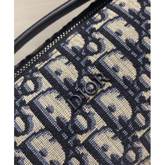 Fake Christian Dior Mini Roller Messenger Bag Dark Blue Replica