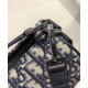 Fake Christian Dior Mini Roller Messenger Bag Dark Blue Replica