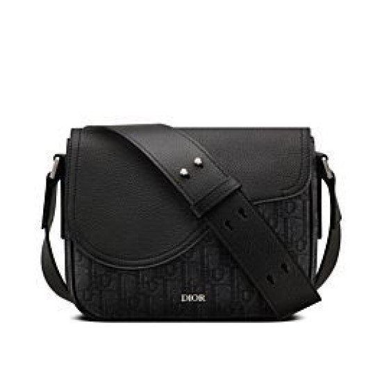 Replica Christian Dior Mini Saddle Messenger Bag Black