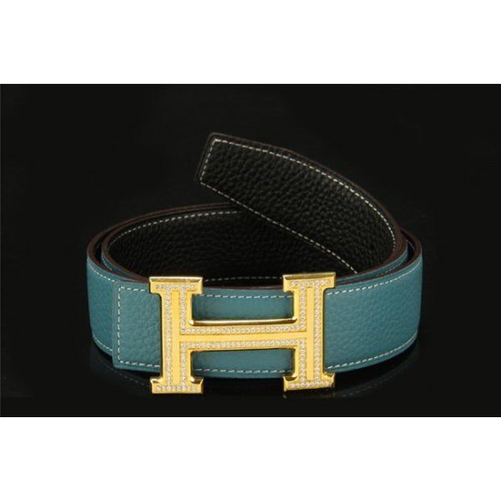 Replica Men's Hermes Belts Outlet HB5208 Gold Blue Replica Men's Hermes Belts Outlet HB5208 Gold Blue