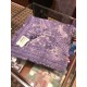 Fake Hermes Peuple de Vent Bandana Scarf 140 Purple Replica
