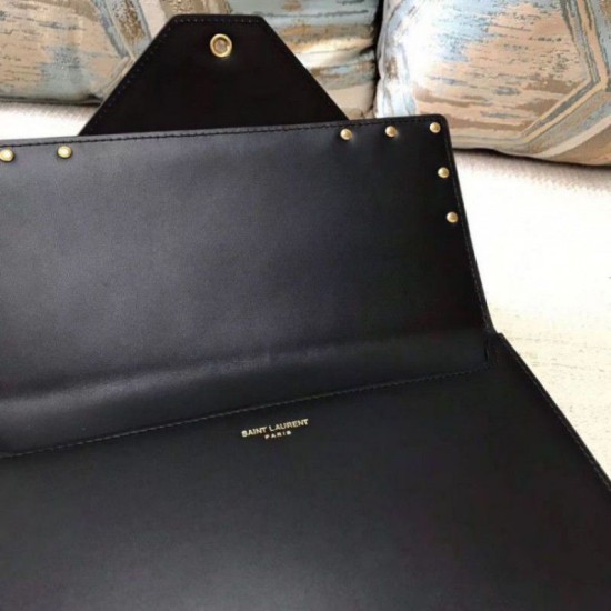 Replica YSL Saint Laurent Margaux Satchel Smooth Leather Black