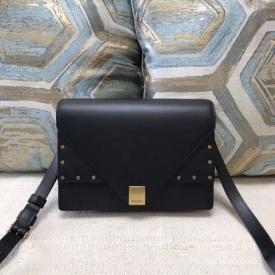 Replica YSL Saint Laurent Margaux Satchel Smooth Leather Black