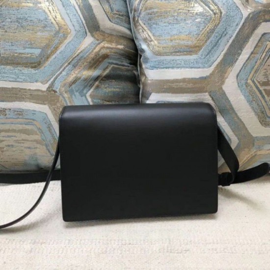 Replica YSL Saint Laurent Margaux Satchel Smooth Leather Black