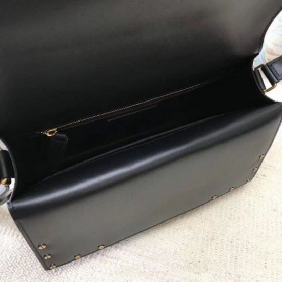 Replica YSL Saint Laurent Margaux Satchel Smooth Leather Black