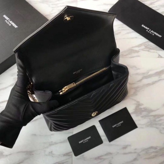 Fake YSL Saint Laurent Medium Monogram College Satchel Bag Replica