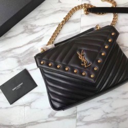 Fake YSL Saint Laurent Medium Monogram College Satchel Bag Replica