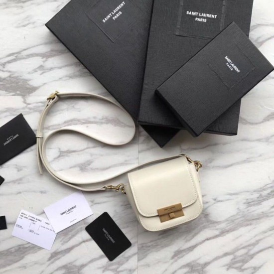 Replica YSL Saint Laurent Betty Mini Satchel Bag White
