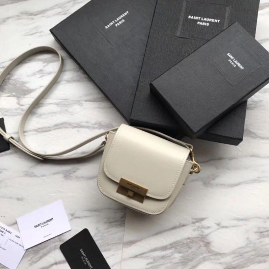 Replica YSL Saint Laurent Betty Mini Satchel Bag White