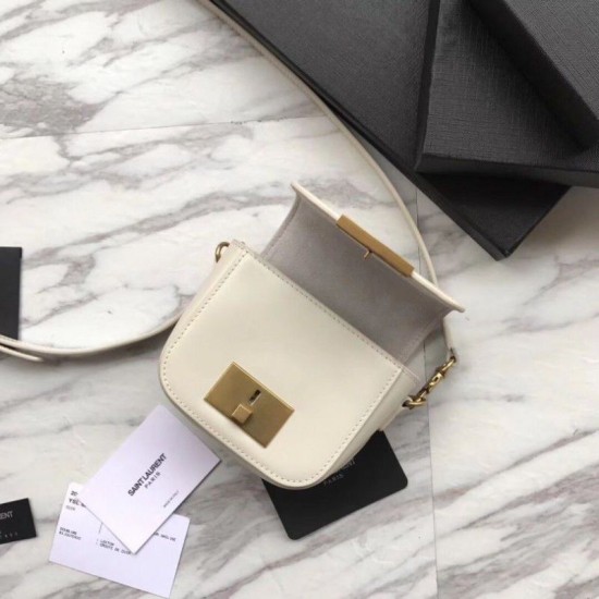 Replica YSL Saint Laurent Betty Mini Satchel Bag White