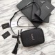 Replica YSL Saint Laurent Medium LouLou Chain Bag Smooth Leather Black Fake YSL Saint Laurent Medium LouLou Chain Bag Smooth Leather Black Replica