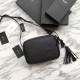 Replica YSL Saint Laurent Medium LouLou Chain Bag Smooth Leather Black Fake YSL Saint Laurent Medium LouLou Chain Bag Smooth Leather Black Replica
