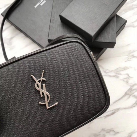 Replica YSL Saint Laurent Medium LouLou Chain Bag Smooth Leather Black Fake YSL Saint Laurent Medium LouLou Chain Bag Smooth Leather Black Replica