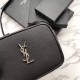 Replica YSL Saint Laurent Medium LouLou Chain Bag Smooth Leather Black Fake YSL Saint Laurent Medium LouLou Chain Bag Smooth Leather Black Replica
