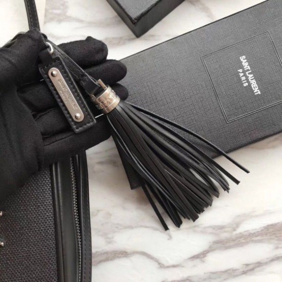 Replica YSL Saint Laurent Medium LouLou Chain Bag Smooth Leather Black Fake YSL Saint Laurent Medium LouLou Chain Bag Smooth Leather Black Replica