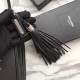 Replica YSL Saint Laurent Medium LouLou Chain Bag Smooth Leather Black Fake YSL Saint Laurent Medium LouLou Chain Bag Smooth Leather Black Replica