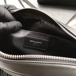 Replica YSL Saint Laurent Medium LouLou Chain Bag Smooth Leather Black Fake YSL Saint Laurent Medium LouLou Chain Bag Smooth Leather Black Replica