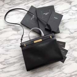 Replica YSL Saint Laurent Small Manhattan Top Handle Bag Black