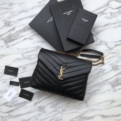 Fake YSL Saint Laurent Classic Large Envelope Bag Golden Hardware Replica