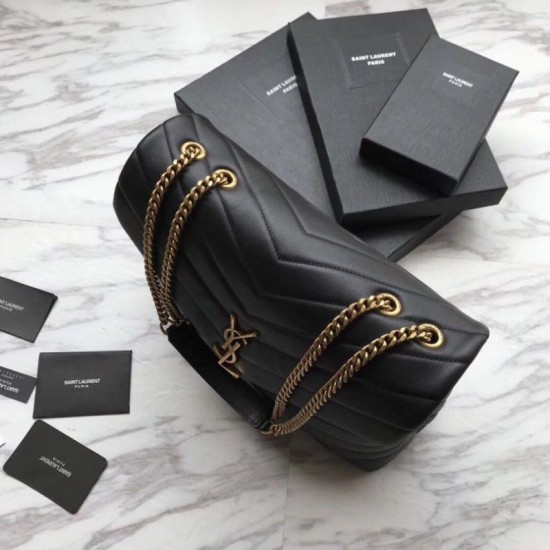 Fake YSL Saint Laurent Classic Large Envelope Bag Golden Hardware Replica