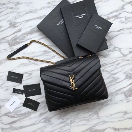 Fake YSL Saint Laurent Classic Large Envelope Bag Golden Hardware Replica