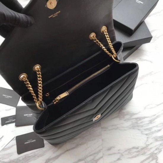 Fake YSL Saint Laurent Classic Large Envelope Bag Golden Hardware Replica