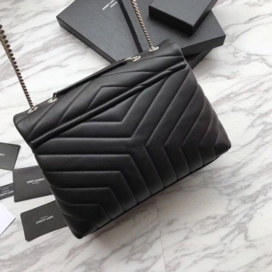 Replica YSL Saint Laurent Classic Large Envelope Bag Silver Hardware