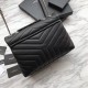 Replica YSL Saint Laurent Classic Large Envelope Bag Silver Hardware