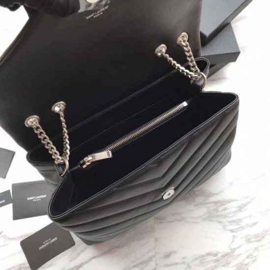 Replica YSL Saint Laurent Classic Large Envelope Bag Silver Hardware