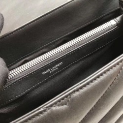 Replica YSL Saint Laurent Classic Large Envelope Bag Silver Hardware