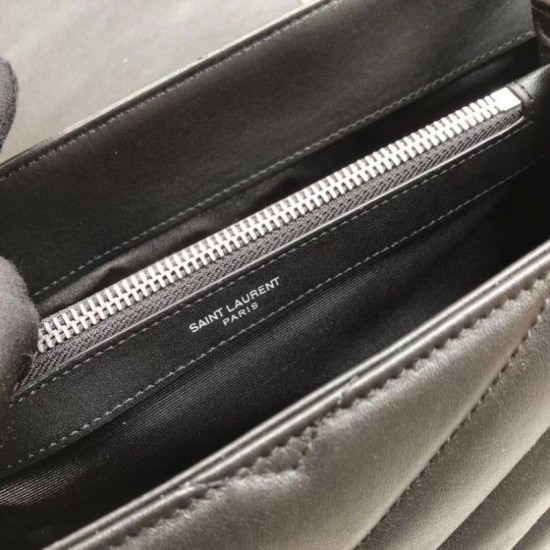 Replica YSL Saint Laurent Classic Large Envelope Bag Silver Hardware