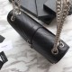 Fake YSL Saint Laurent Envelope Small Bag Grain Embossed Silver Hardware Replica